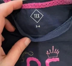 Meisjes langarmprint T-shirt – TEX – Maat 3/4 jaar – photo 2
